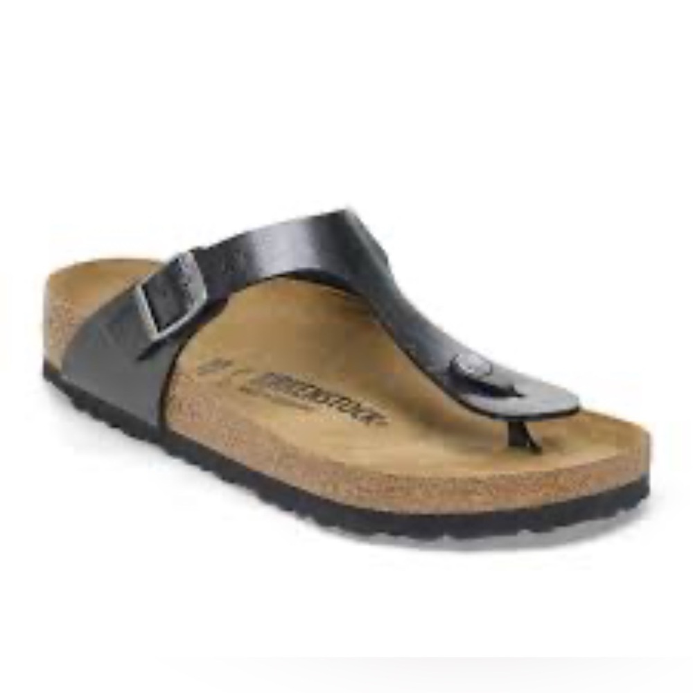 Birkenstock Gizeh Birko-Flor thong sandals Black (EU 38) 7-7.5 US